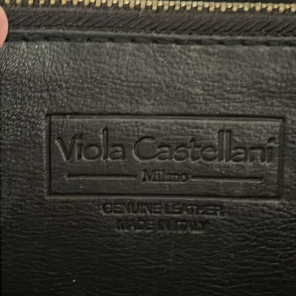 Viola Castellani Woven Studded Leather Wristlet A18 - Picture 6 of 6